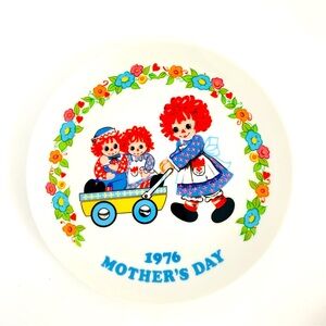 Plate Raggedy Ann & Andy Collector Plate Mother's Day